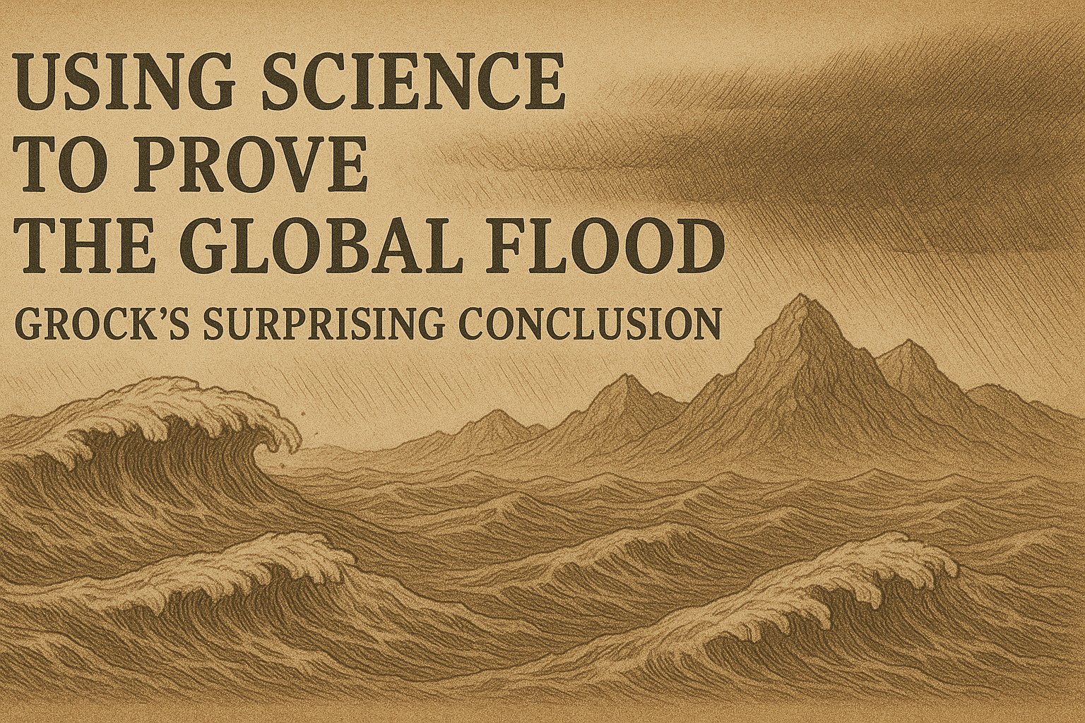 Using Science to Prove the Global Flood: Grock’s Surprising Conclusion
